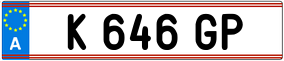 Trailer License Plate